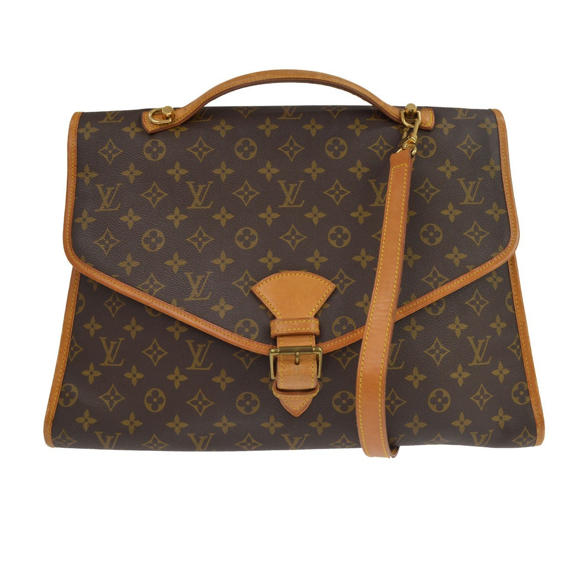 Beverly Briefcase Monogram Canvas MM