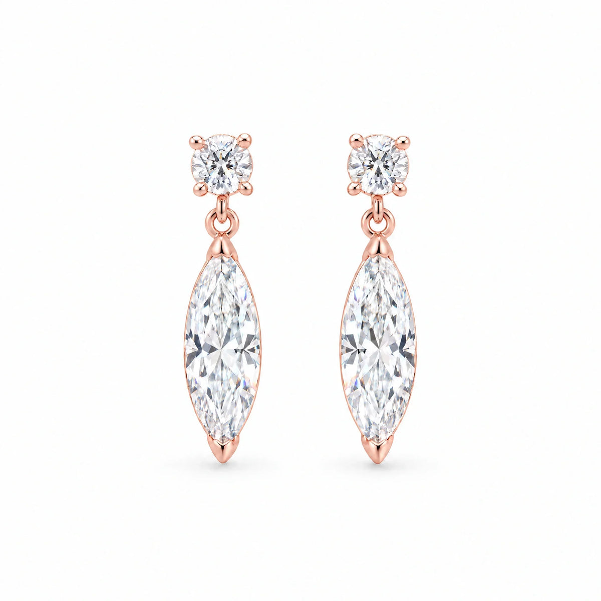 Liana 18K Gold Plated 925 Sterling Silver Cubic Zirconia Drop Earrings