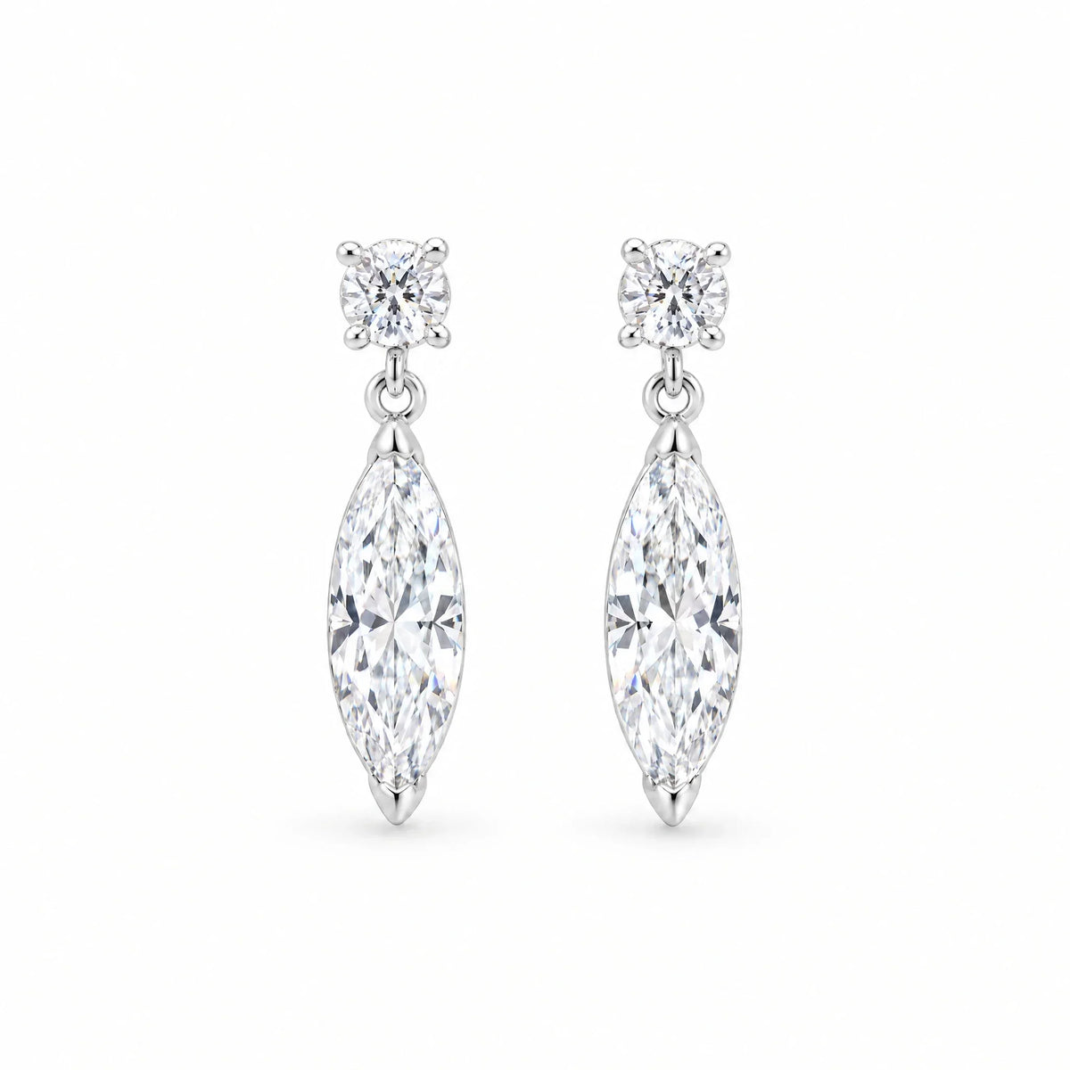Liana 18K Gold Plated 925 Sterling Silver Cubic Zirconia Drop Earrings