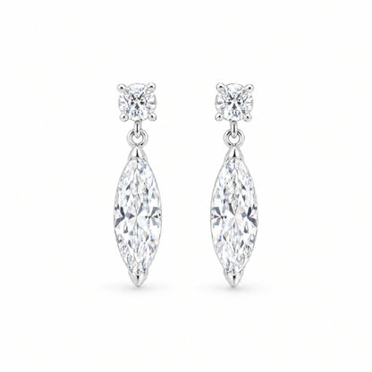 Liana 18K Gold Plated 925 Sterling Silver Cubic Zirconia Drop Earrings