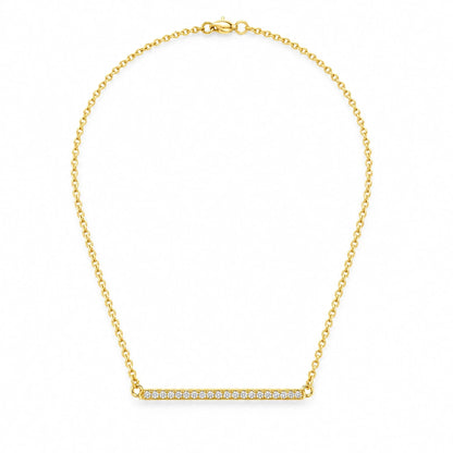 Linea 18K Gold Plated 925 Sterling Silver Cubic Zirconia Necklace