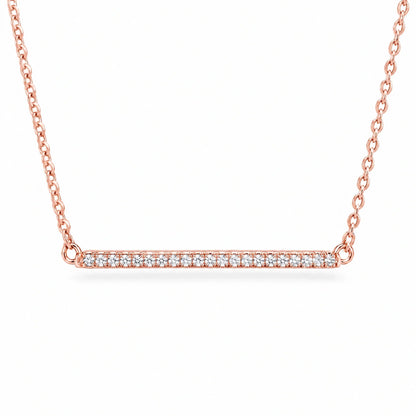 Linea 18K Gold Plated 925 Sterling Silver Cubic Zirconia Necklace