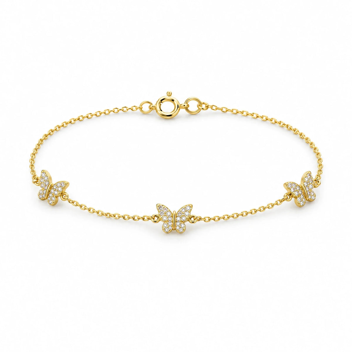 Liora 18K Gold Plated 925 Sterling Silver Cubic Zirconia Bracelet