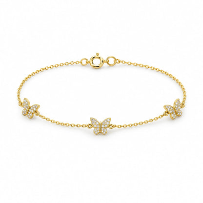 Liora 18K Gold Plated 925 Sterling Silver Cubic Zirconia Bracelet