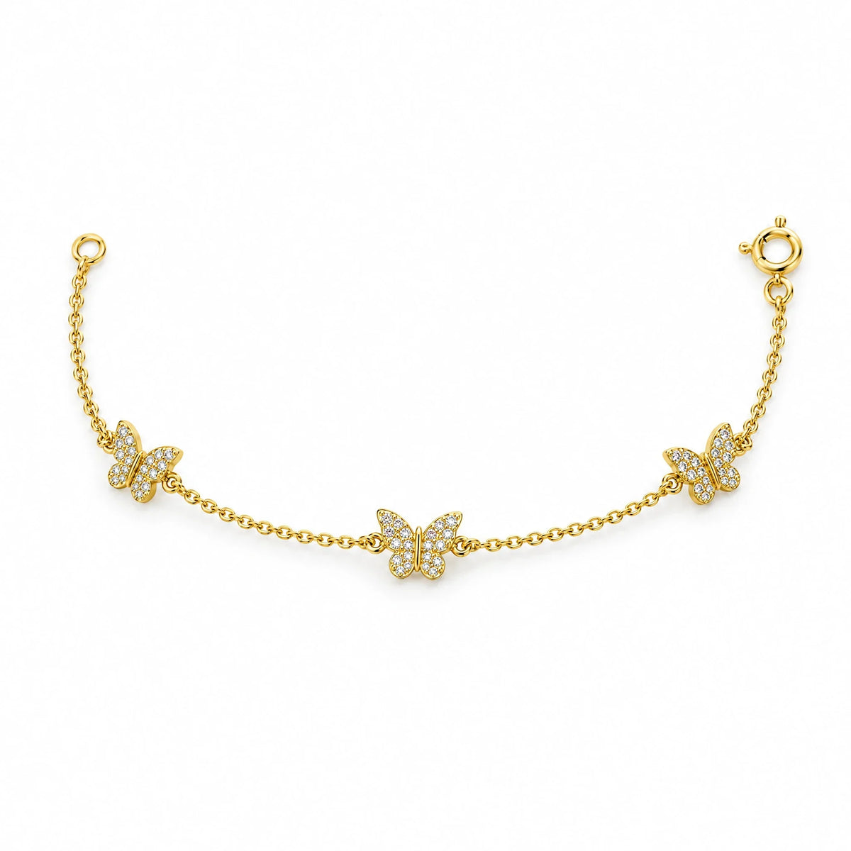 Liora 18K Gold Plated 925 Sterling Silver Cubic Zirconia Bracelet