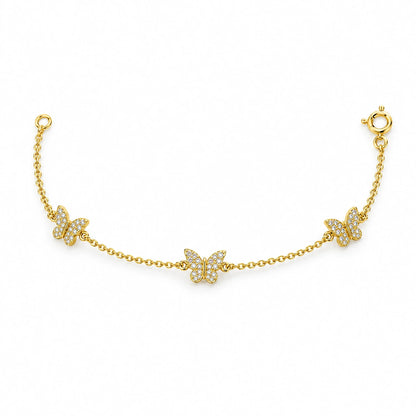Liora 18K Gold Plated 925 Sterling Silver Cubic Zirconia Bracelet