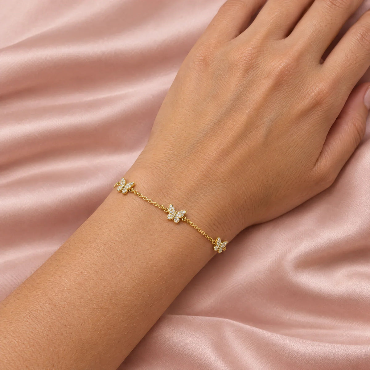 Liora 18K Gold Plated 925 Sterling Silver Cubic Zirconia Bracelet