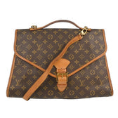 Beverly Briefcase Monogram Canvas PM