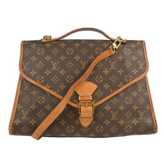 Beverly Briefcase Monogram Canvas PM