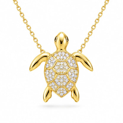 Marea 18K Gold Plated 925 Sterling Silver Cubic Zirconia Necklace