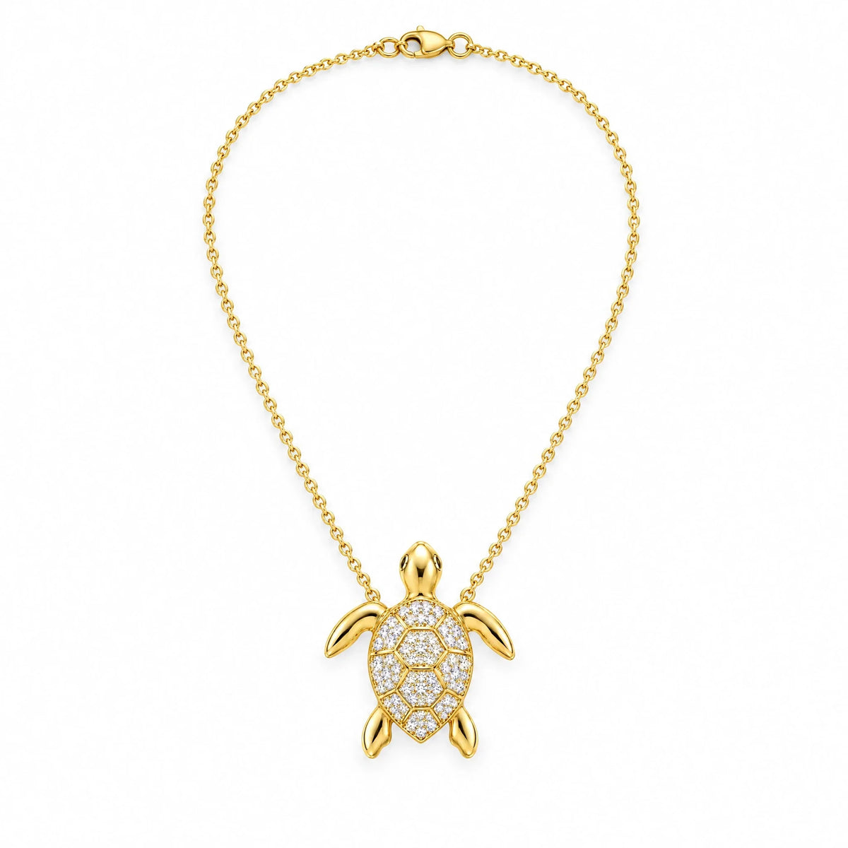 Marea 18K Gold Plated 925 Sterling Silver Cubic Zirconia Necklace