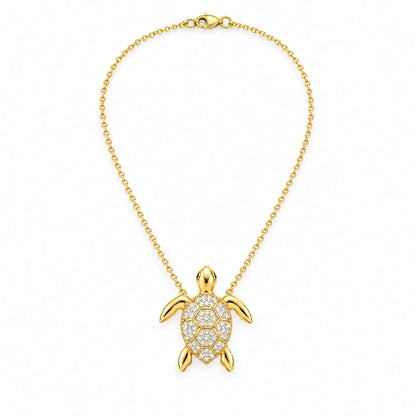 Marea 18K Gold Plated 925 Sterling Silver Cubic Zirconia Necklace