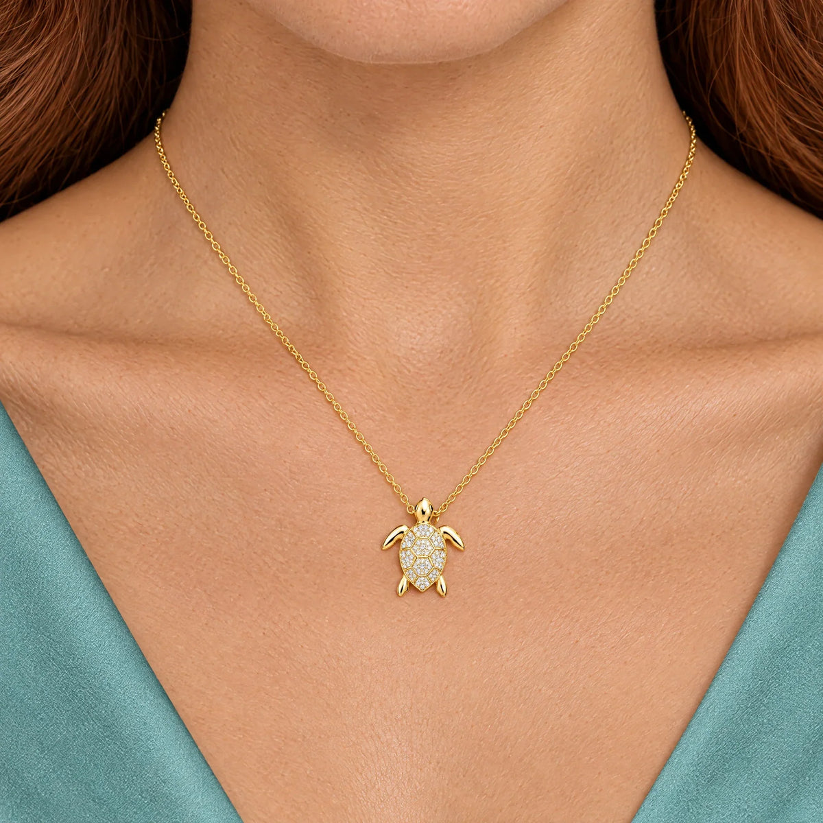 Marea 18K Gold Plated 925 Sterling Silver Cubic Zirconia Necklace