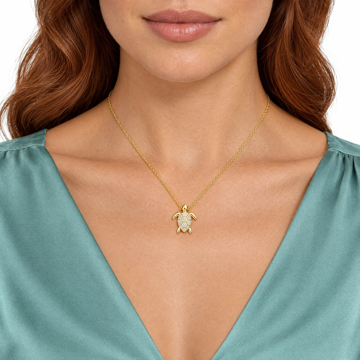 Marea 18K Gold Plated 925 Sterling Silver Cubic Zirconia Necklace