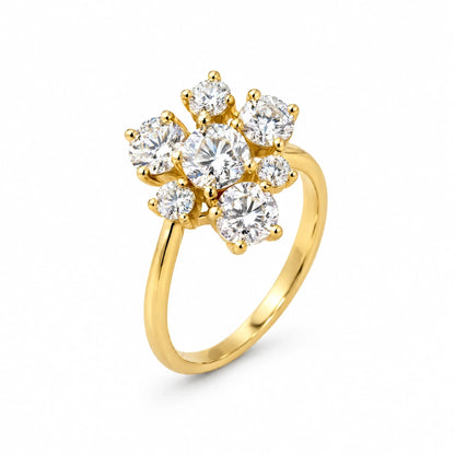 Margaux 18K Gold Plated 925 Sterling Silver Cubic Zirconia Ring