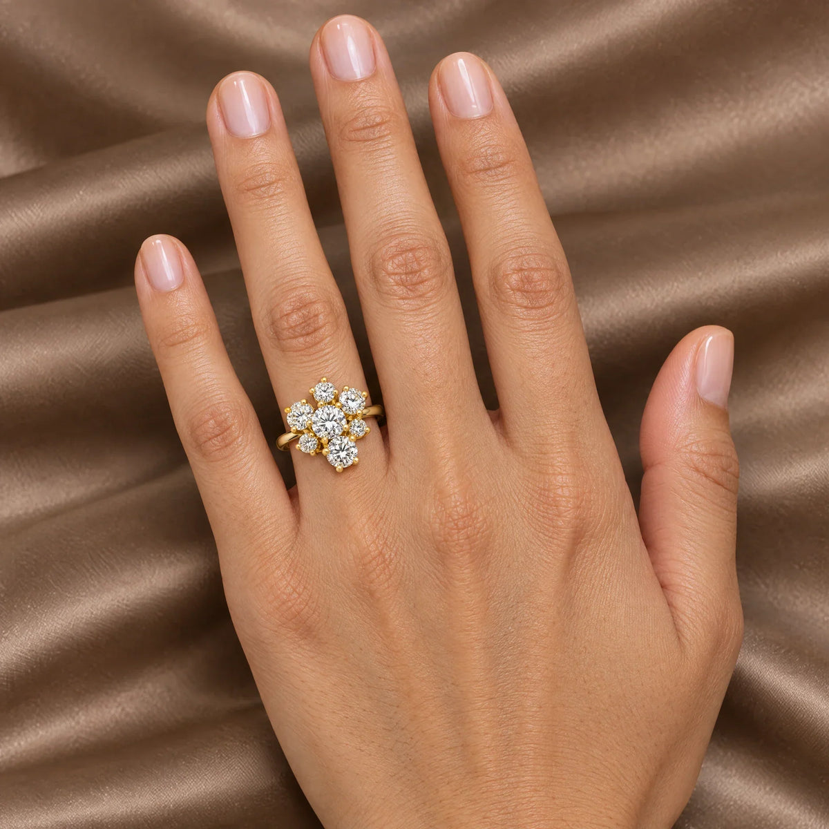 Margaux 18K Gold Plated 925 Sterling Silver Cubic Zirconia Ring