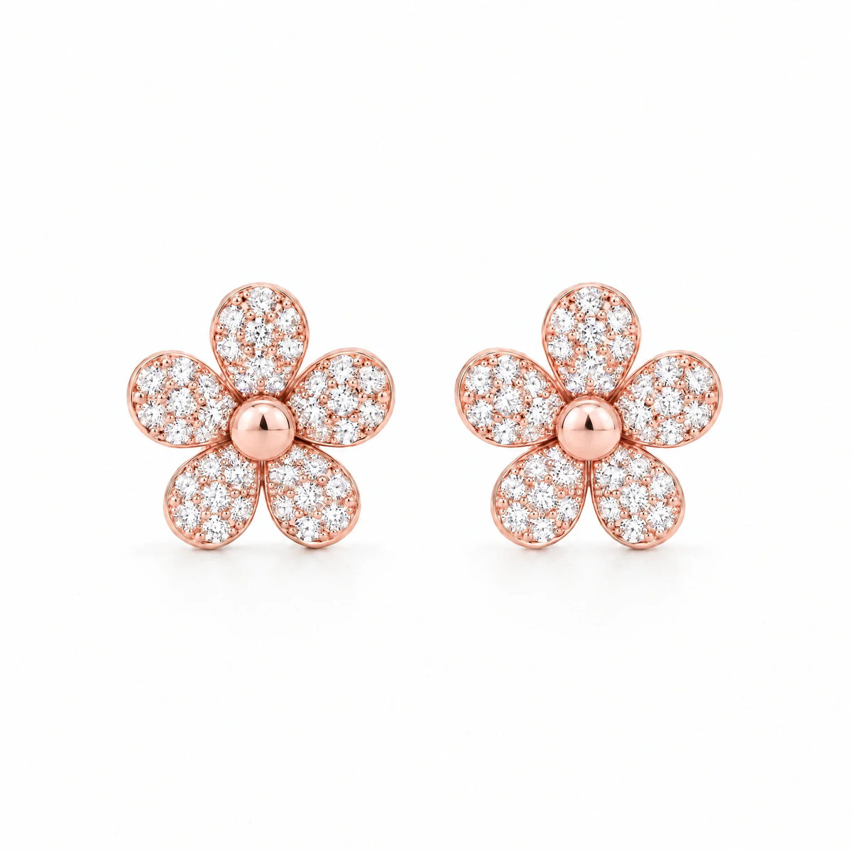 Margot 18K Gold Plated 925 Sterling Silver Cubic Zirconia Daisy Earrings
