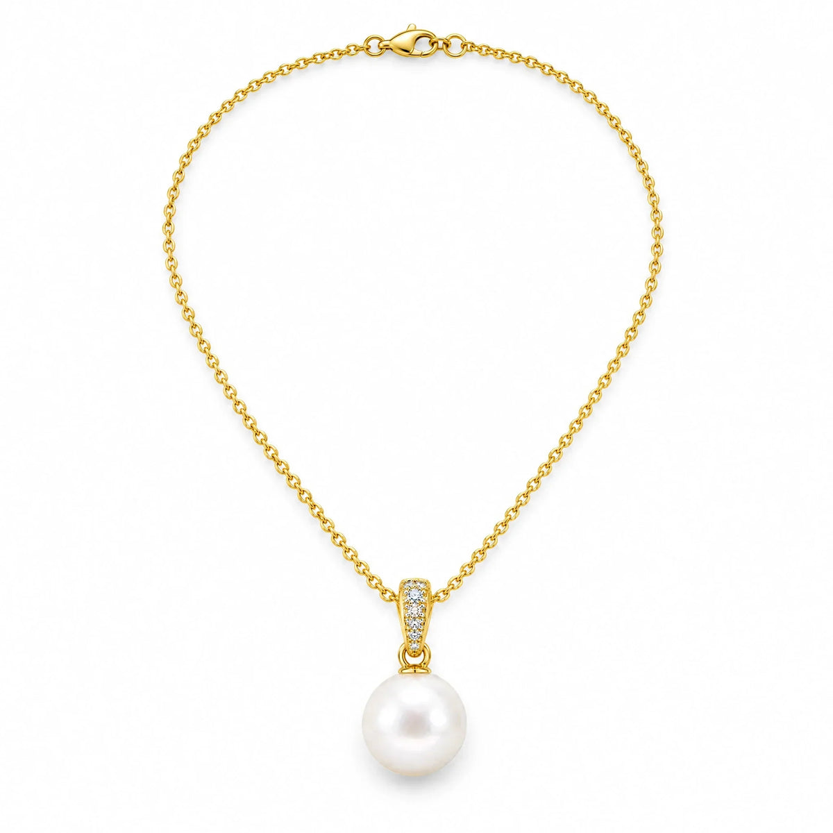 Marisol 18K Gold Plated 925 Sterling Silver Cubic Zirconia Necklace