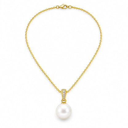 Marisol 18K Gold Plated 925 Sterling Silver Cubic Zirconia Necklace