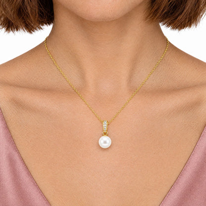 Marisol 18K Gold Plated 925 Sterling Silver Cubic Zirconia Necklace