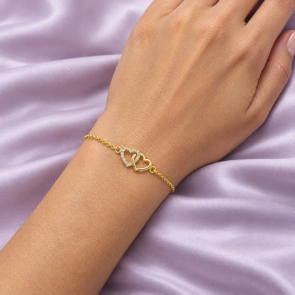 Mila 18K Gold Plated 925 Sterling Silver Cubic Zirconia Bracelet