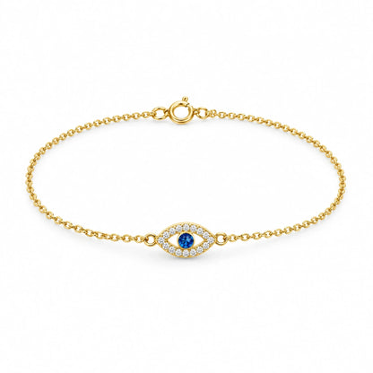Nazar 18K Gold Plated 925 Sterling Silver Cubic Zirconia Bracelet