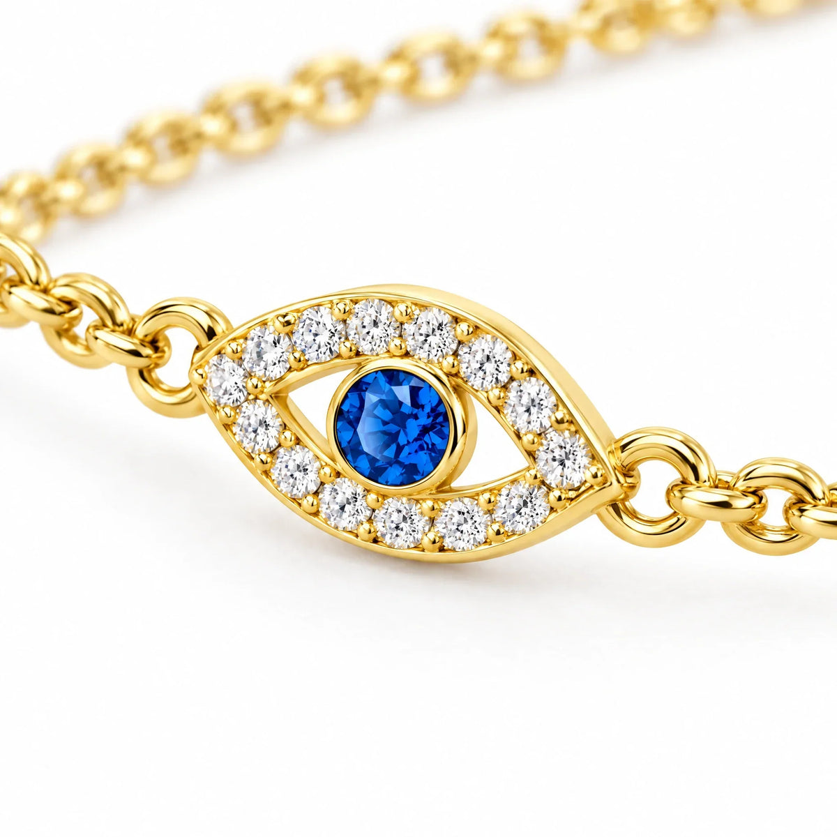 Nazar 18K Gold Plated 925 Sterling Silver Cubic Zirconia Bracelet