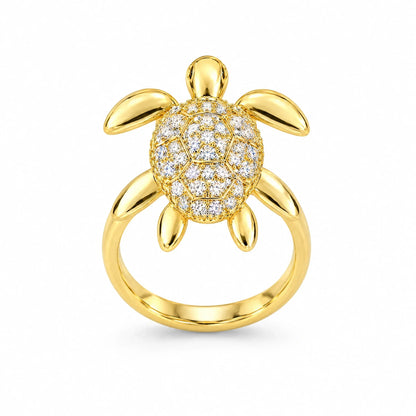 Nerina 18K Gold Plated 925 Sterling Silver Cubic Zirconia Ring