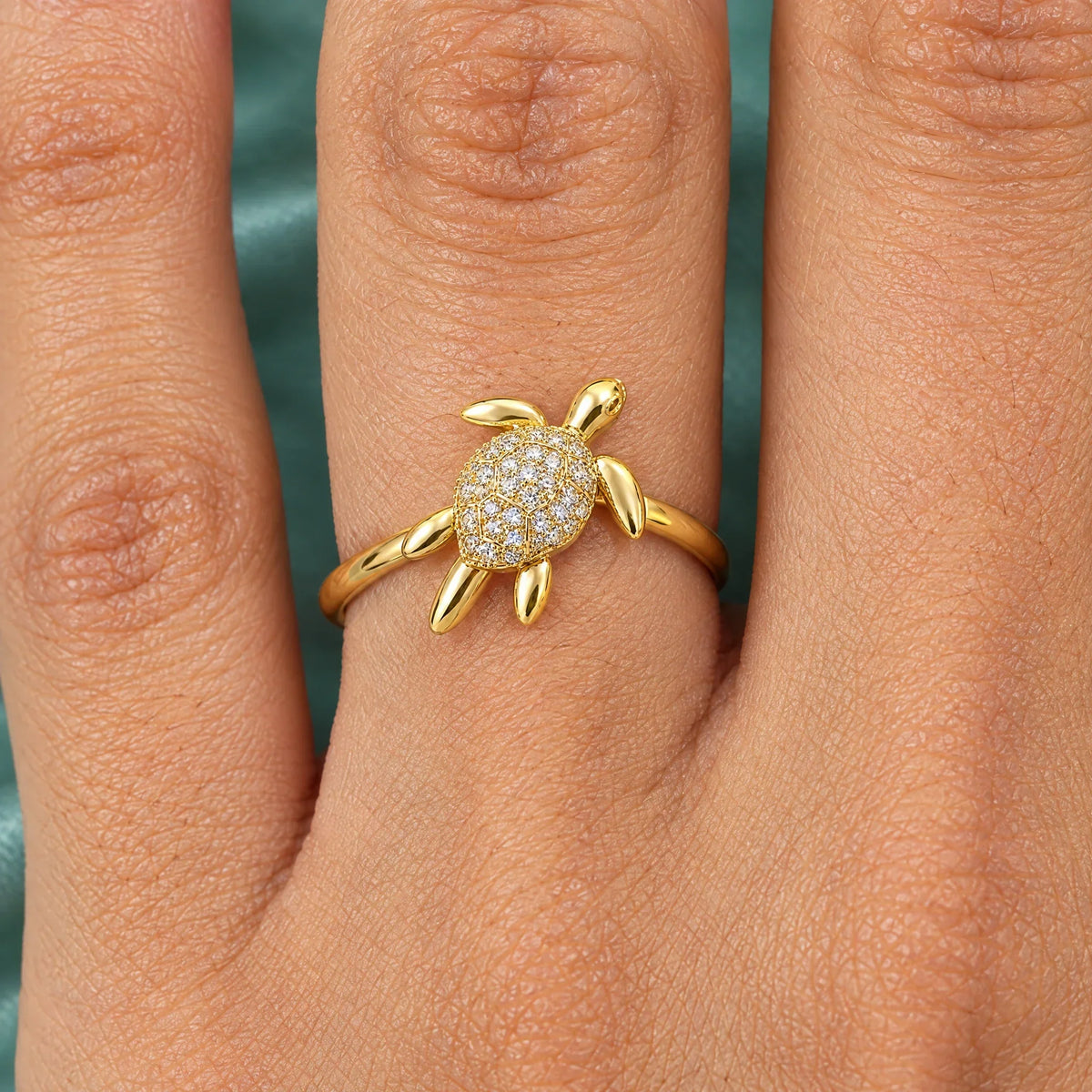 Nerina 18K Gold Plated 925 Sterling Silver Cubic Zirconia Ring