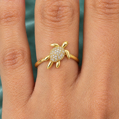 Nerina 18K Gold Plated 925 Sterling Silver Cubic Zirconia Ring