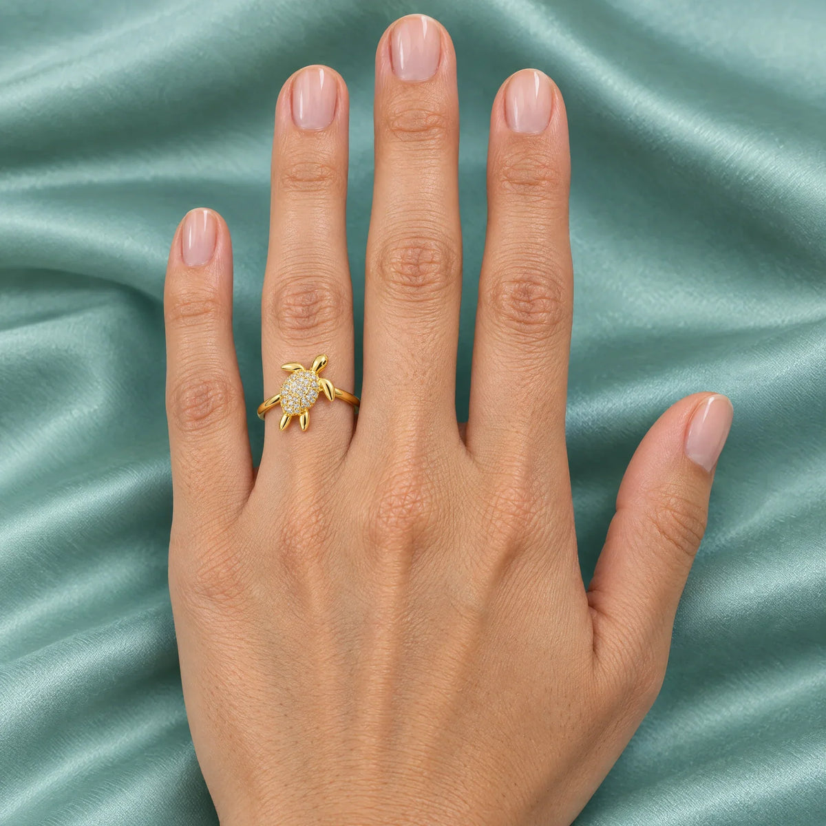 Nerina 18K Gold Plated 925 Sterling Silver Cubic Zirconia Ring