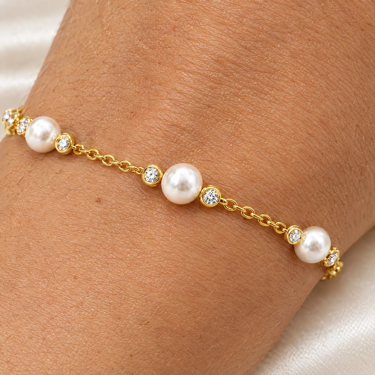 Noemi 18K Gold Plated 925 Sterling Silver Cubic Zirconia Bracelet