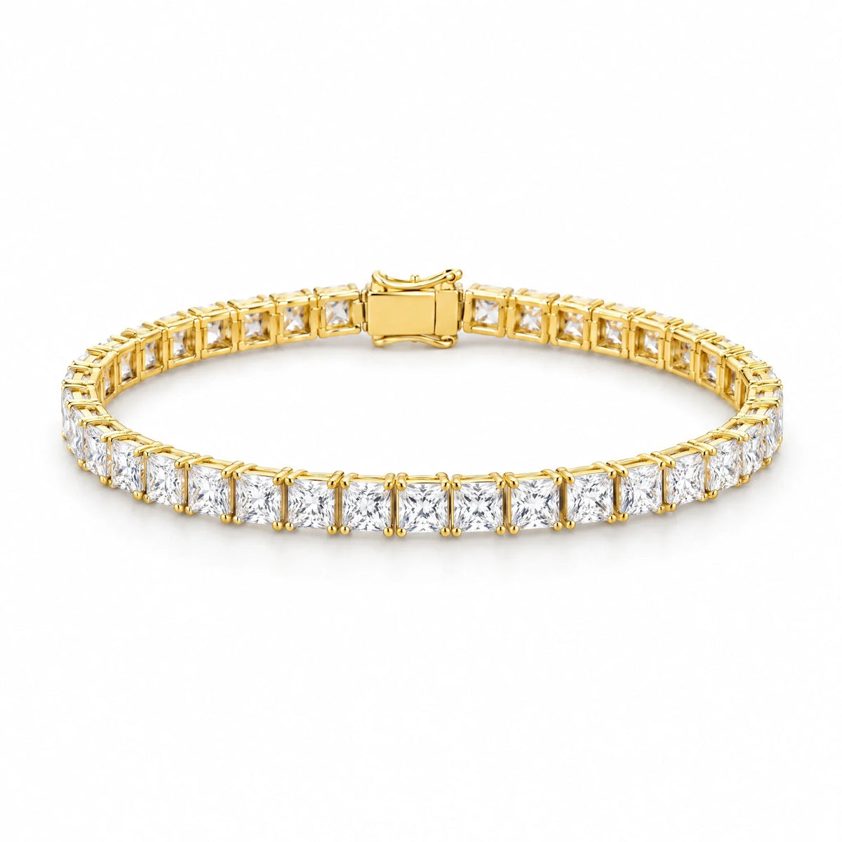 Nova 18K Gold Plated 925 Sterling Silver Cubic Zirconia Tennis Bracelet