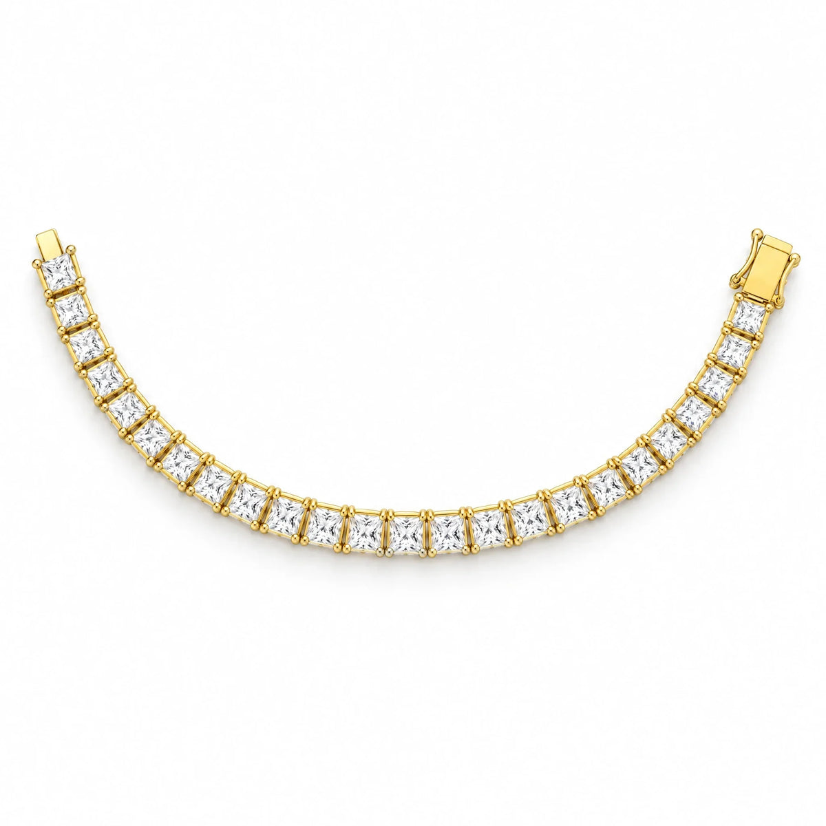 Nova 18K Gold Plated 925 Sterling Silver Cubic Zirconia Tennis Bracelet