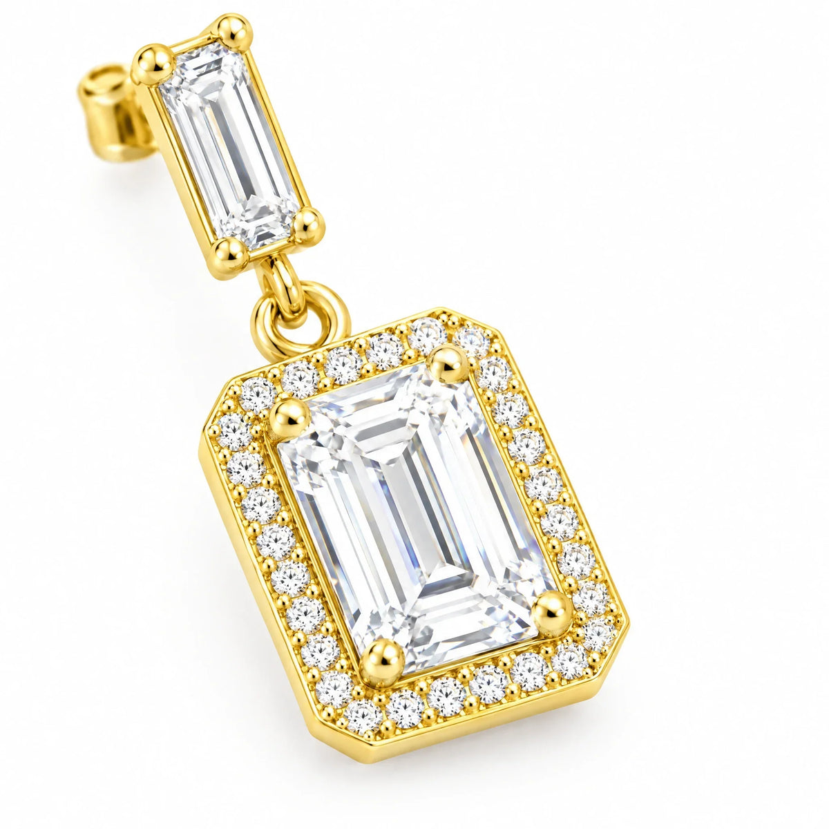 Octavia 18K Gold Plated 925 Sterling Silver Cubic Zirconia Earrings