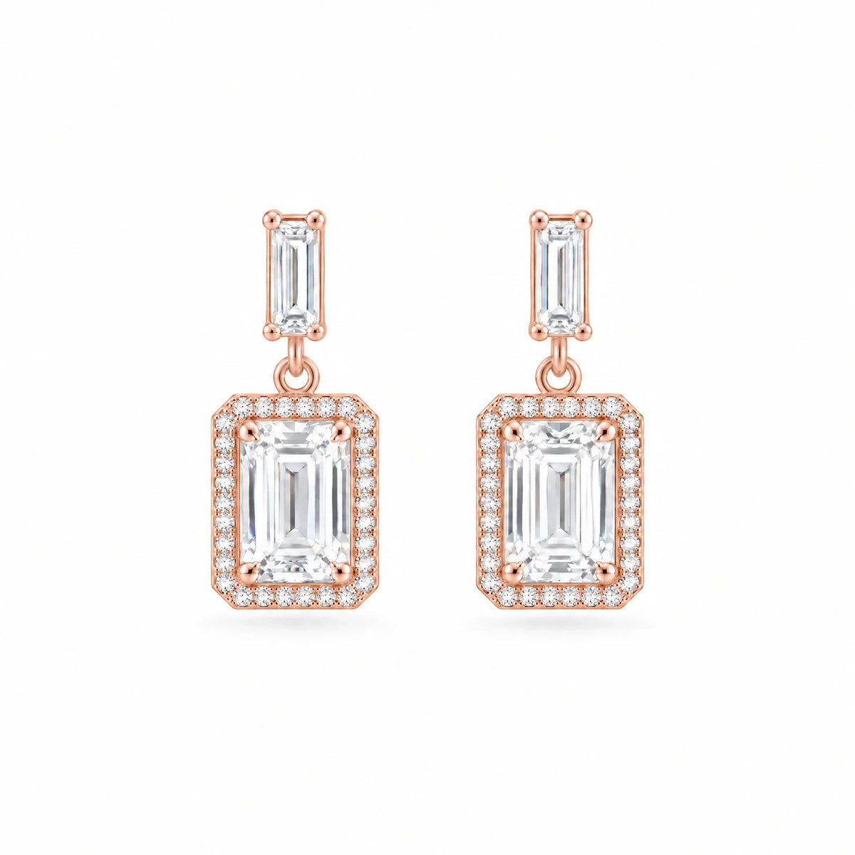 Octavia 18K Gold Plated 925 Sterling Silver Cubic Zirconia Earrings