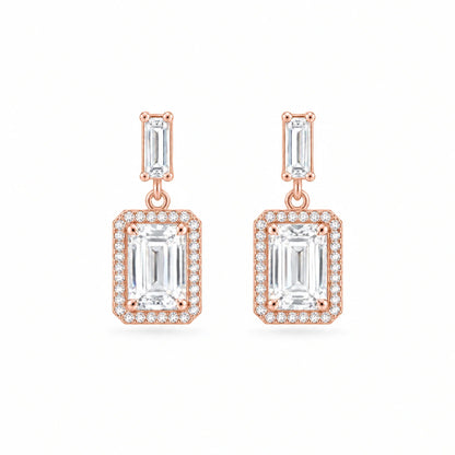 Octavia 18K Gold Plated 925 Sterling Silver Cubic Zirconia Earrings