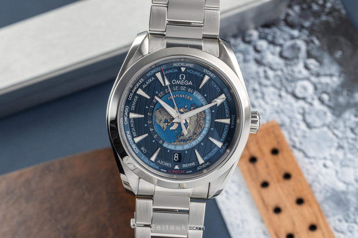 OMG Aqua Terra 150m Co-axial Master Chronometer GMT WorldTimer 43mm
