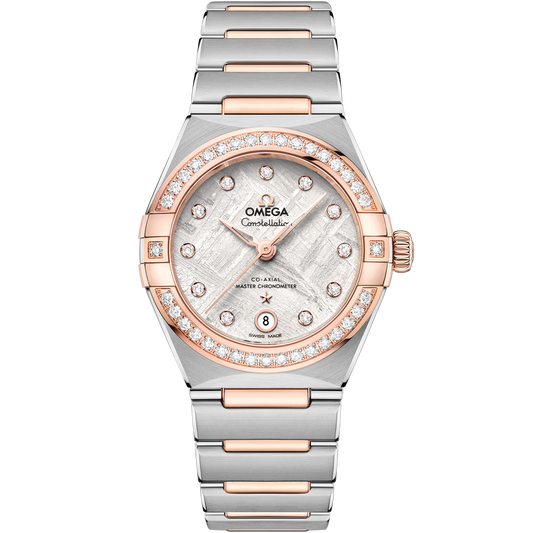Omega Constellation 29 mm Steel Sedna Gold Grey Dial Bracelet 131.25.29.20.99.001