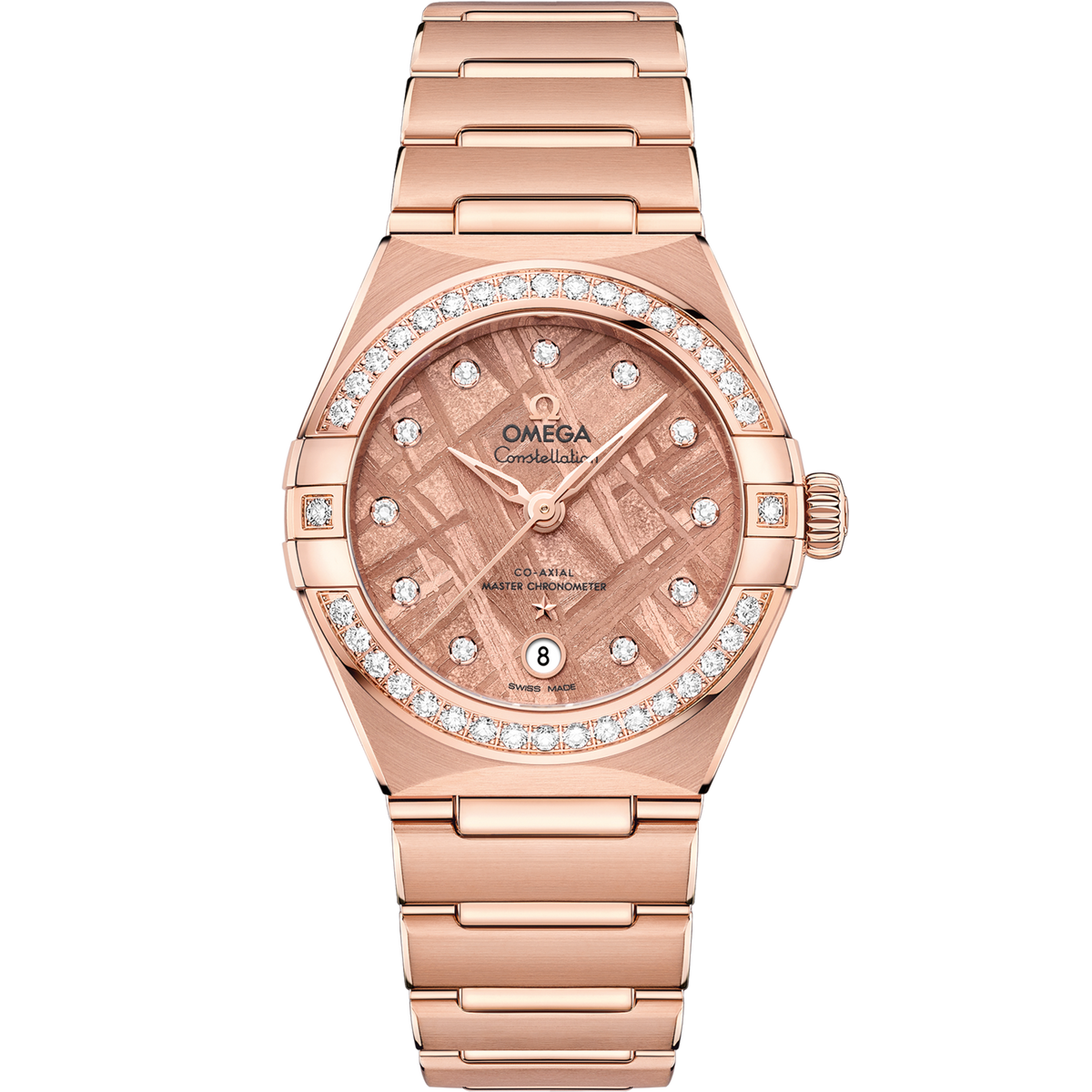 Omega Constellation 29 mm Sedna Gold Pink Dial Bracelet 131.55.29.20.99.006