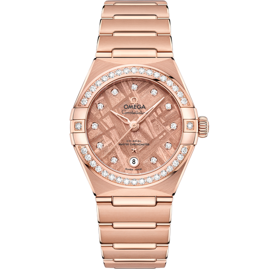 Omega Constellation 29 mm Sedna Gold Pink Dial Bracelet 131.55.29.20.99.006
