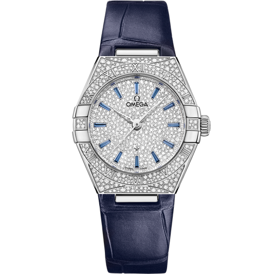 Omega Constellation 29 mm Canopus Gold White Dial Strap 131.58.29.20.99.003