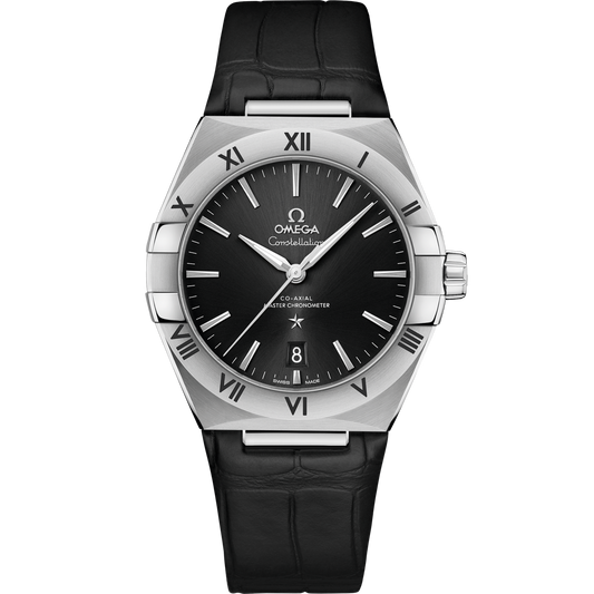 Omega Constellation 39 mm Steel Black Dial Strap 131.13.39.20.01.001