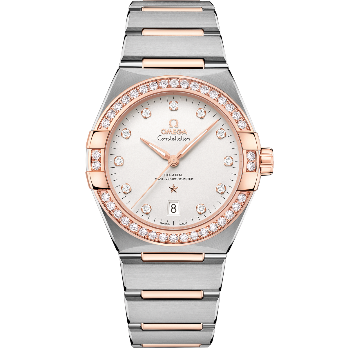 Omega Constellation 39 mm Steel Sedna™ Gold Silver Dial Bracelet 131.25.39.20.52.001