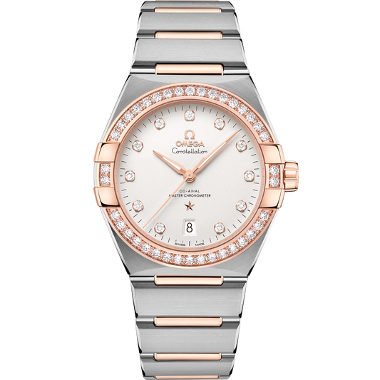 Omega Constellation 39 mm Steel Sedna™ Gold Silver Dial Bracelet 131.25.39.20.52.001