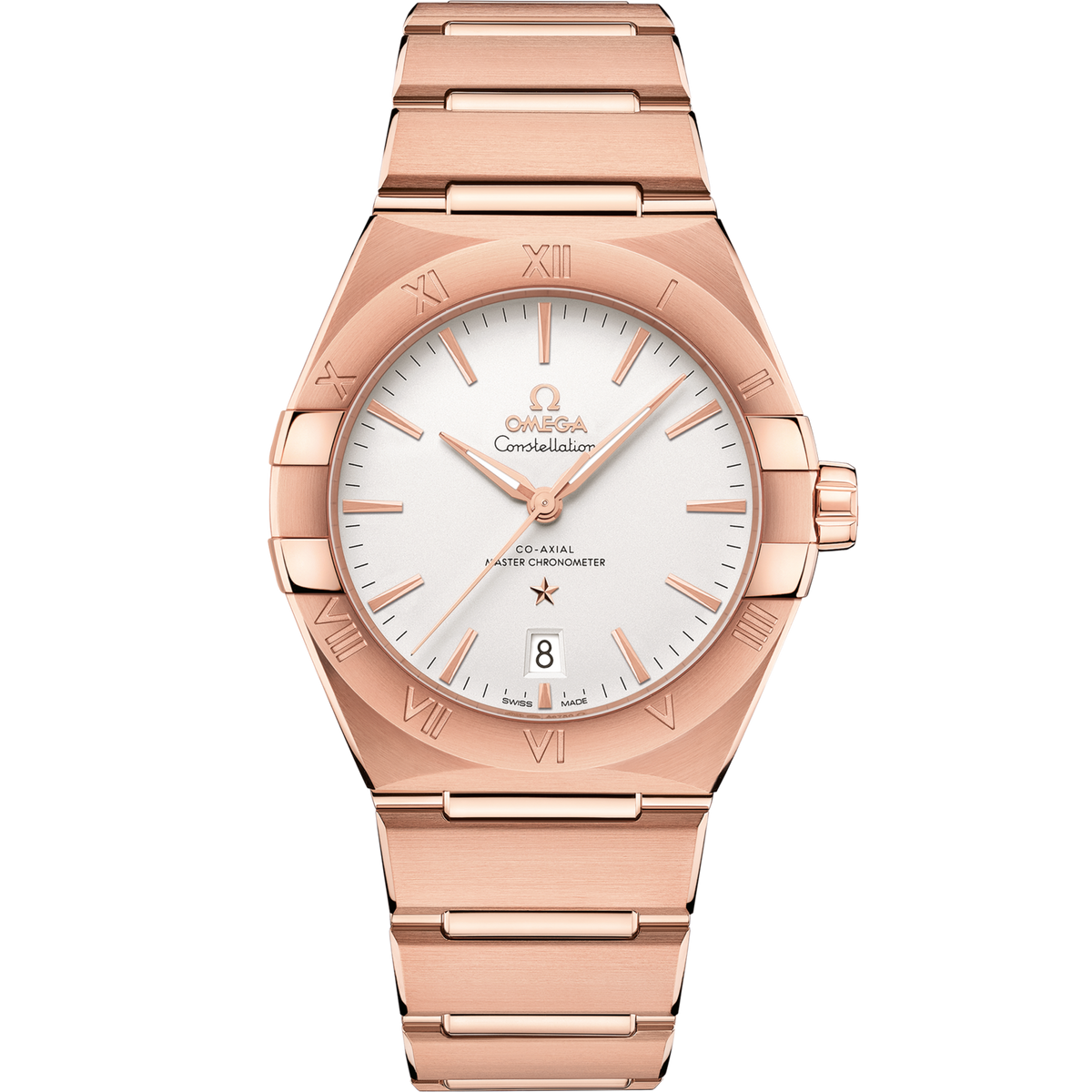 Omega Constellation 39 mm Sedna™ Gold Silver Dial Bracelet 131.50.39.20.02.001