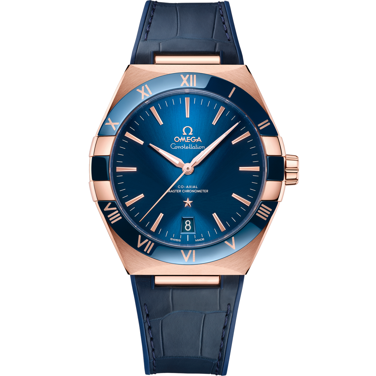 Omega Constellation 41 mm Sedna™ Gold Blue Dial Strap 131.63.41.21.03.001