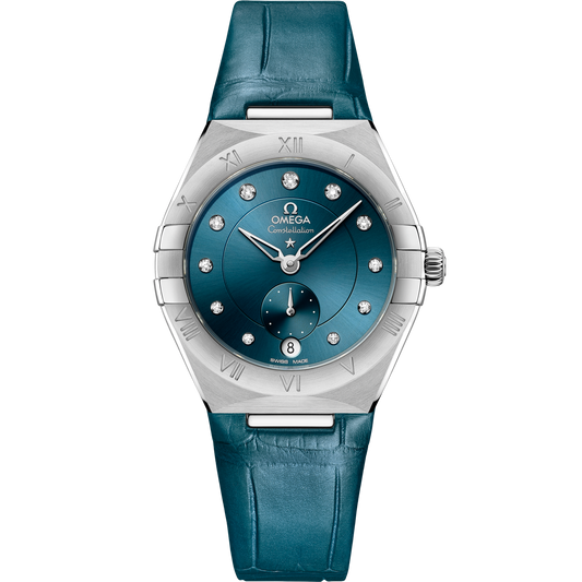 Omega Constellation 34 mm Steel Blue Dial Strap 131.13.34.20.53.001
