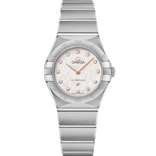 Omega Constellation 25 mm Steel Silver Dial Bracelet 131.10.25.60.52.001
