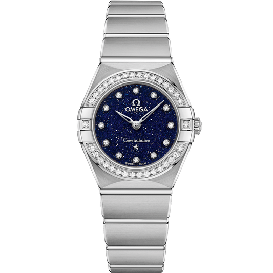 Omega Constellation 25 mm Steel Blue Dial Bracelet 131.15.25.60.53.001